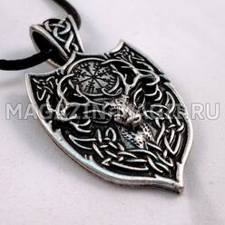 The amulet "Deer and Vegvisir"
