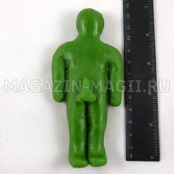 El muñeco de cera voltios hombres de verde