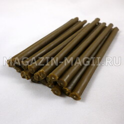 Brown wax candle (10cm., 20pcs., dipped)