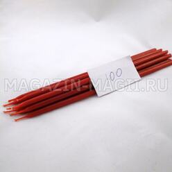 Candle wax red No. 100 (10 pieces, dipped)
